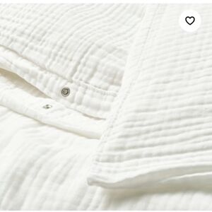 IKEA Organic Cotton Duvet Cover Airy Muslin TWIN SIZE Barely Used *PLEASE READ*